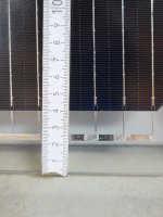 GridParity B40/6 250 Wp Glas PV Modul bifacial 35% Transparenz (1684 mm x1002 mm x 5 mm)