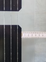 GridParity B40/6 250 Wp Glas PV Modul bifacial 35% Transparenz (1684 mm x1002 mm x 5 mm)