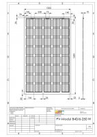 GridParity B40/6 250 Wp Glas PV Modul bifacial 35% Transparenz (1684 mm x1002 mm x 5 mm)