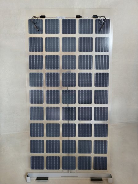 GridParity B45/6 275 Wp Glas PV Modul bifacial 40% Transparenz (2000 mm x 1002 mm x 5mm)