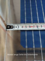 GridParity B45/6 275 Wp Glas PV Modul bifacial 40% Transparenz (2000 mm x 1002 mm x 5mm)