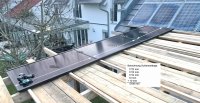 H-Schiene zur regendichten Montage von Rahmenmodulen 3,54m, 5,3m, 7,07m