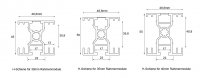 H-Schiene zur regendichten Montage von Rahmenmodulen 3,54m, 5,3m, 7,07m