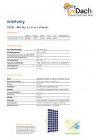 GridParity* B108 440 Wp PV RAHMENMODUL Doppelglas...