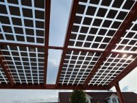 VSG Glas 6mm zum Auffüllen der Dachstruktur