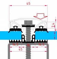 Montagesystem Set für Doppelglasmodule